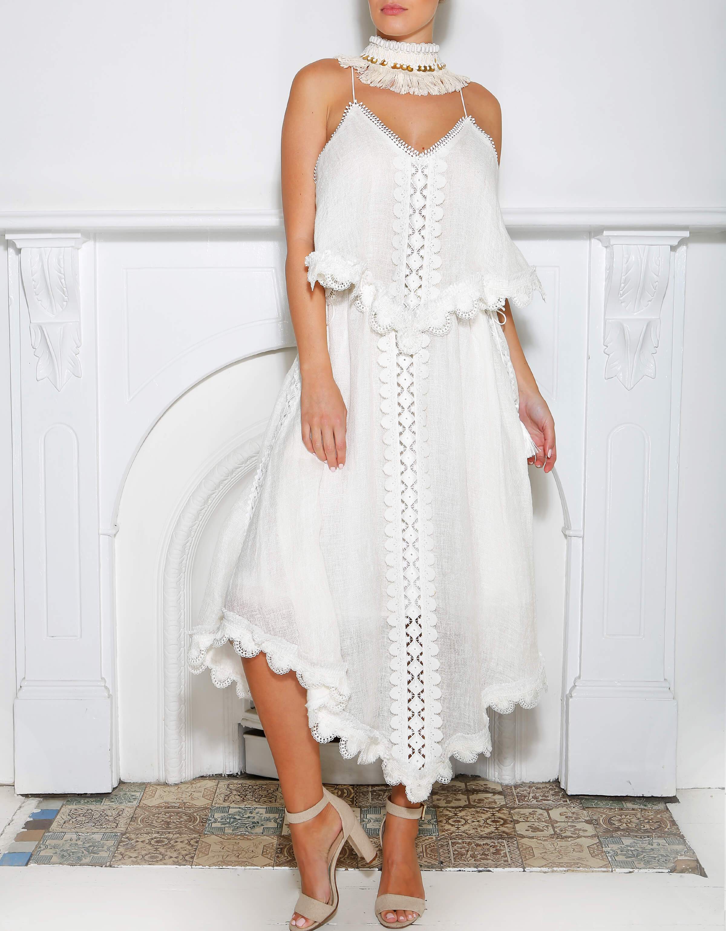 BETTER STILL LINEN DRESS IXIAH - BETTER STILL LINEN DRESS