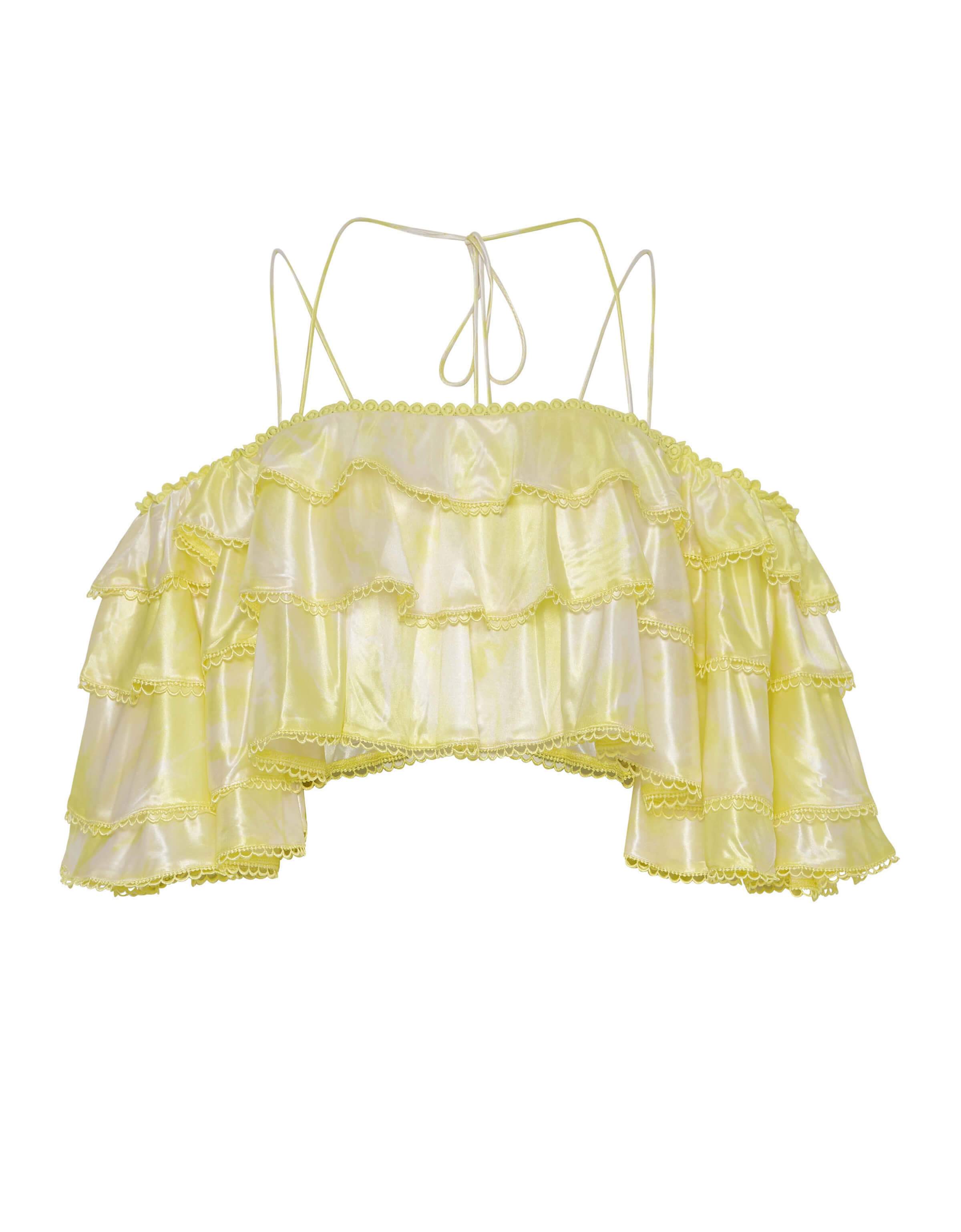 BLOOMSDAY FRILL TOP IXIAH - BLOOMSDAY FRILL TOP