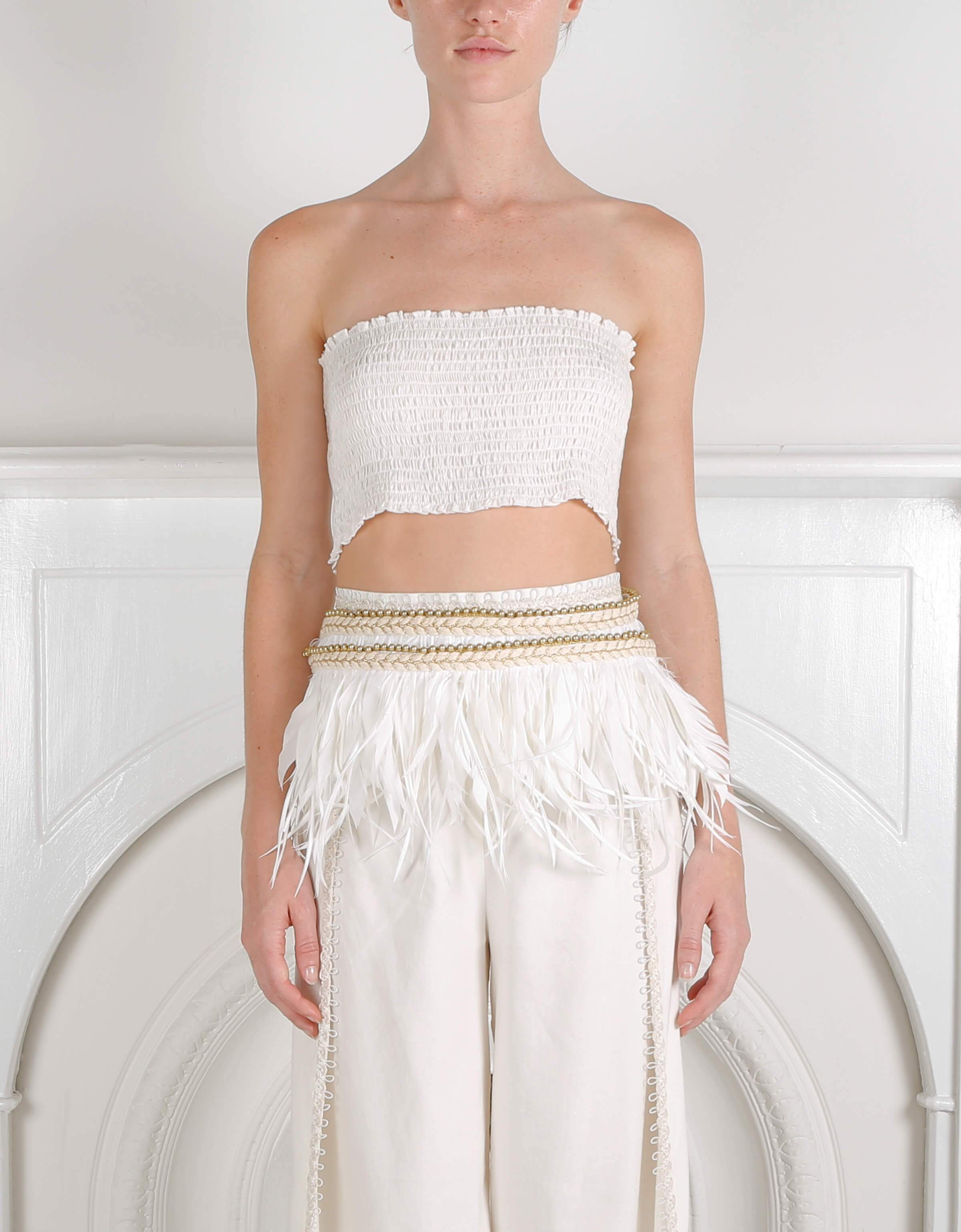 DISSOLUTE FEATHER VEST IXIAH - DISSOLUTE FEATHER VEST