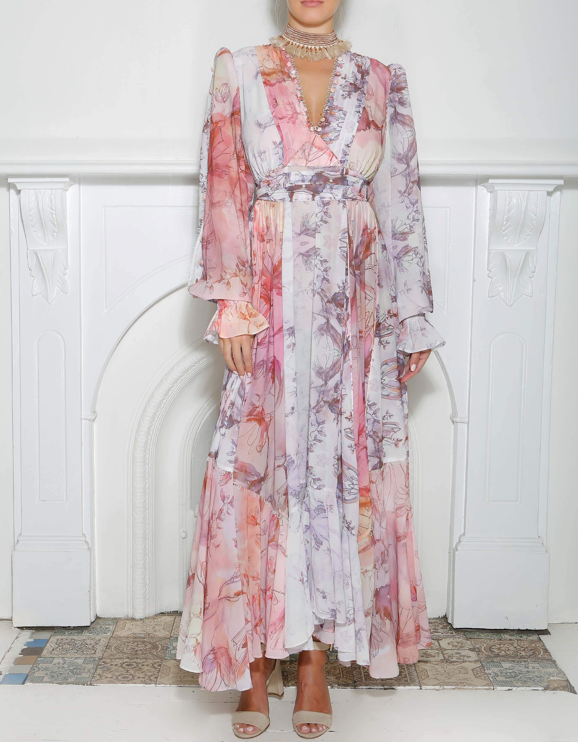 ENVOKE PRINT MAXI DRESS IXIAH - ENVOKE PRINT MAXI DRESS
