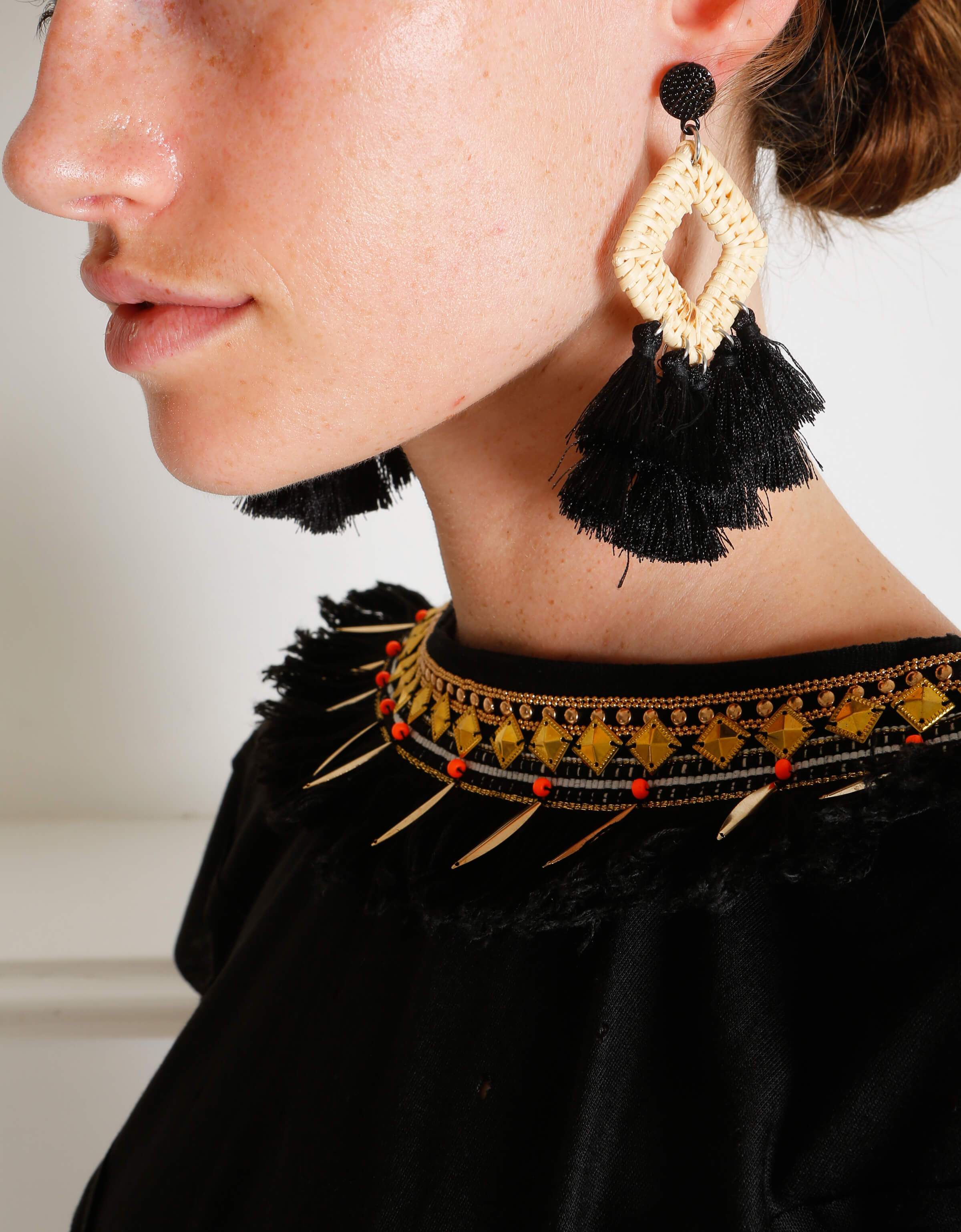 WEST COAST TASSEL EARRING IXIAH - WEST COAST TASSEL EARRING