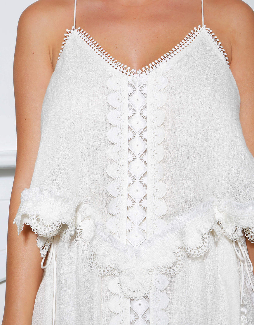 IXIAH - BETTER STILL LINEN DRESS