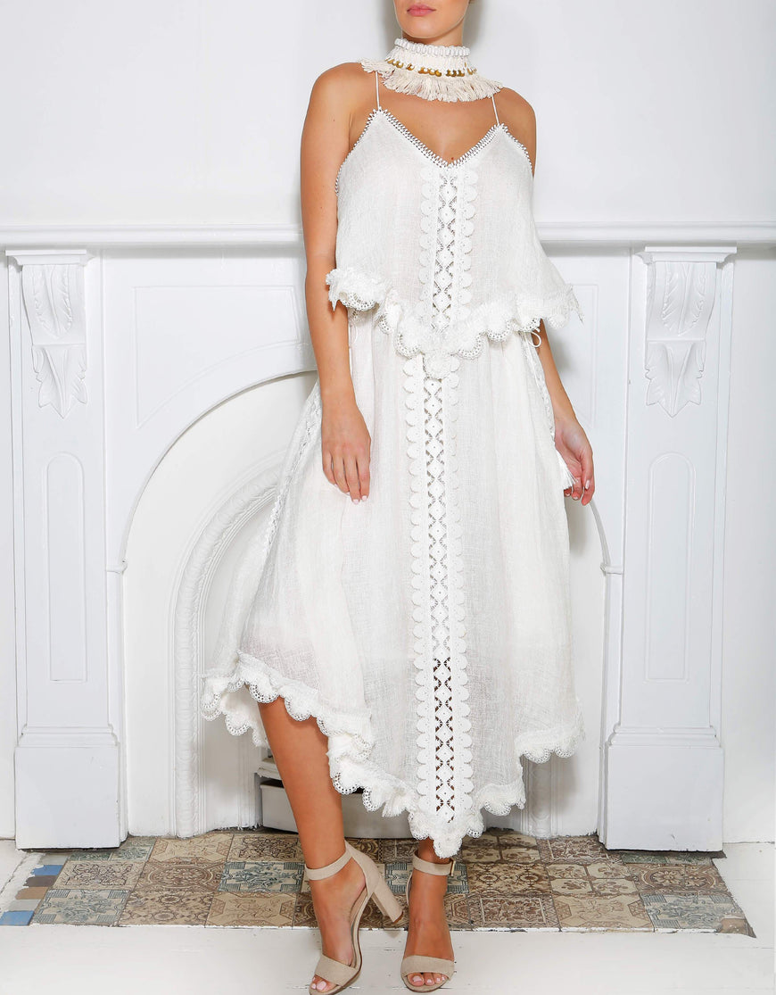 IXIAH - BETTER STILL LINEN DRESS