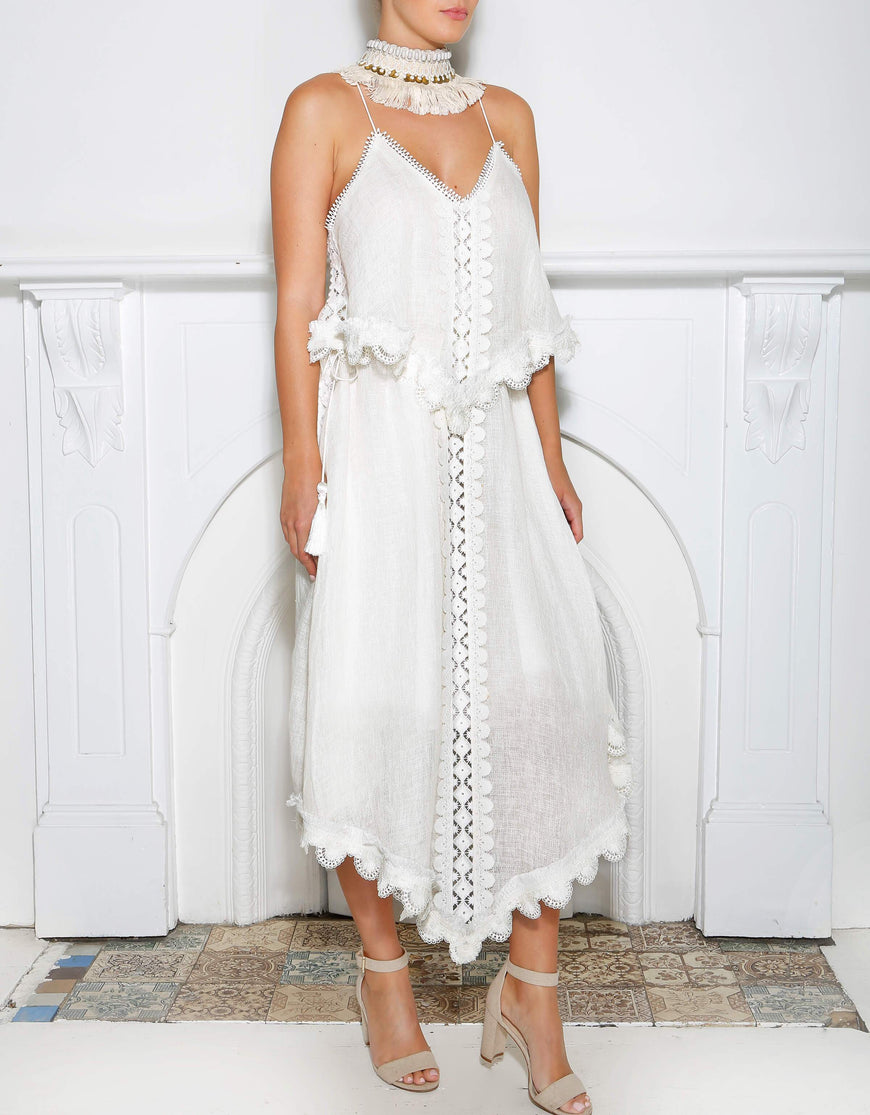IXIAH - BETTER STILL LINEN DRESS
