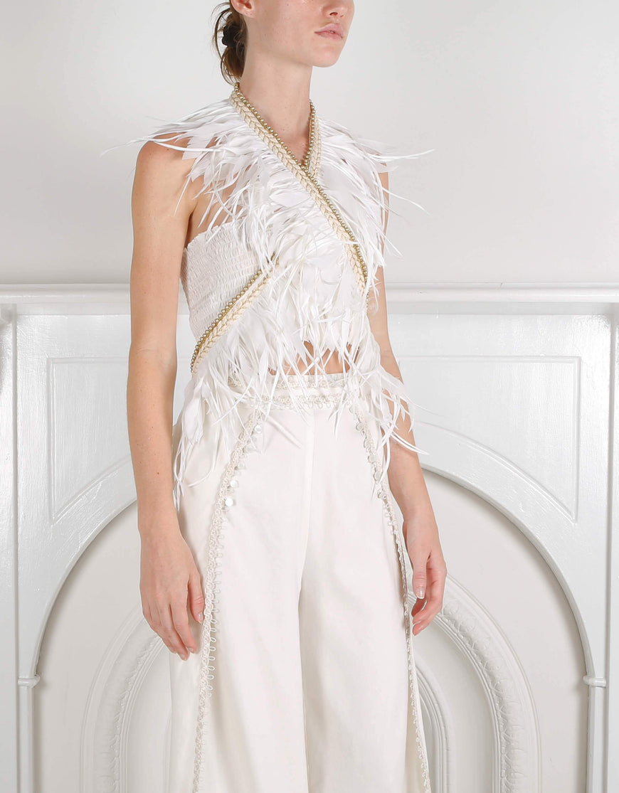 IXIAH - DISSOLUTE FEATHER VEST